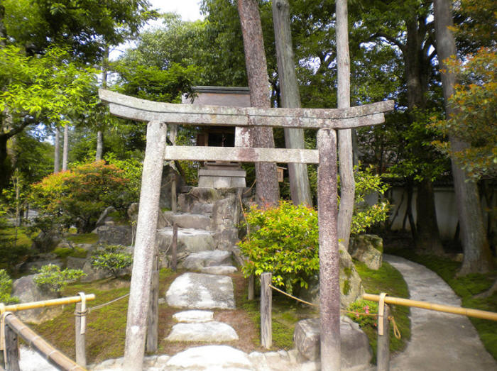 Японский сад. Сад храма Гинкакудзи (Серебряный павильон) в Киото. Ginkaku-ji