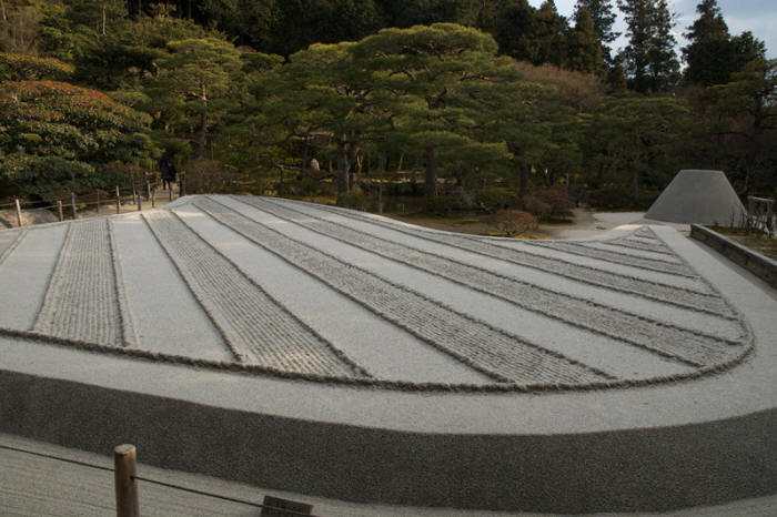 Сад храма Гинкакудзи (Серебряный павильон) в Киото. Ginkaku-ji Японский сад. Сад храма Гинкакудзи (Серебряный павильон) в Киото. Ginkaku-ji